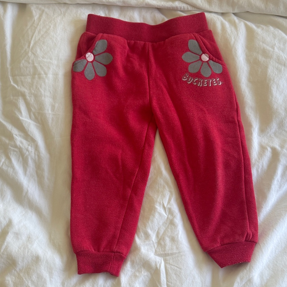 Kids Ohio State Buckeyes Jogger Pants, Size 3T
